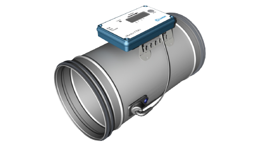 UltraLink mäter noggrant luftflödet, temperaturen och trycket utan något ökat tryckfall i ventilationskanalen
